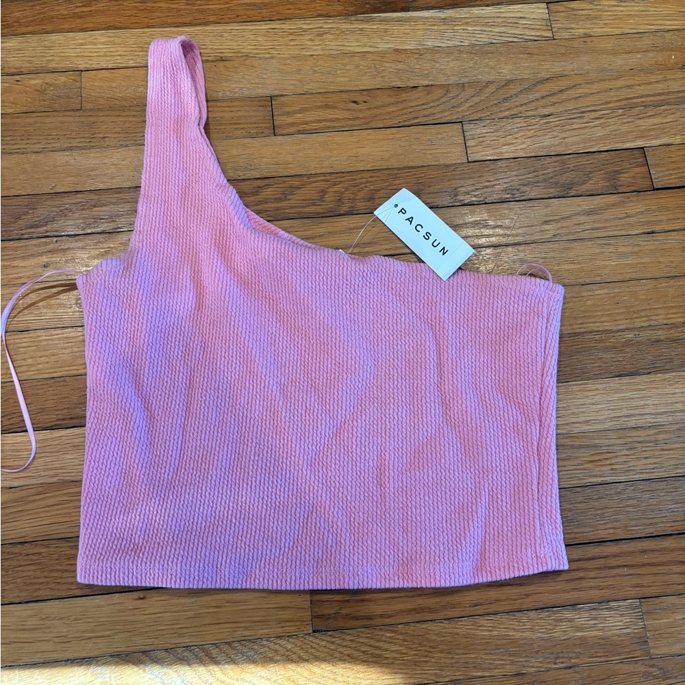 PacSun Pink One-Shoulder Women's Top